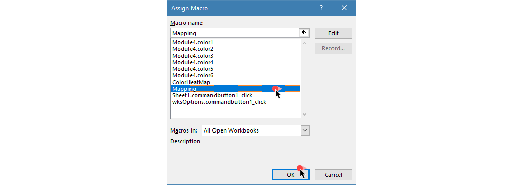 assign macro to free map templates