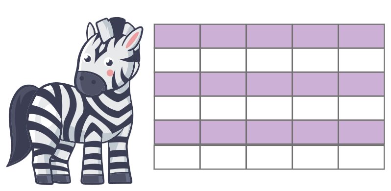 highlight every other row in Excel zebra stripe