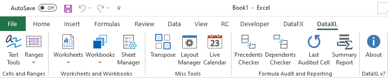 dataxl excel productivity tools add-in