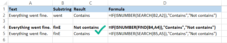 case sensitive formula example
