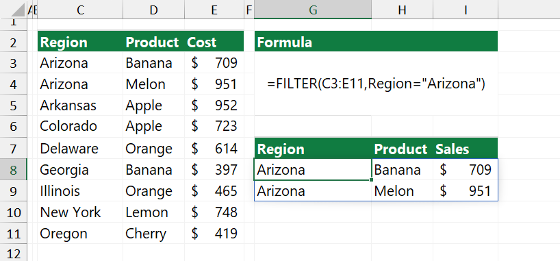 xlookup return all matches using filter