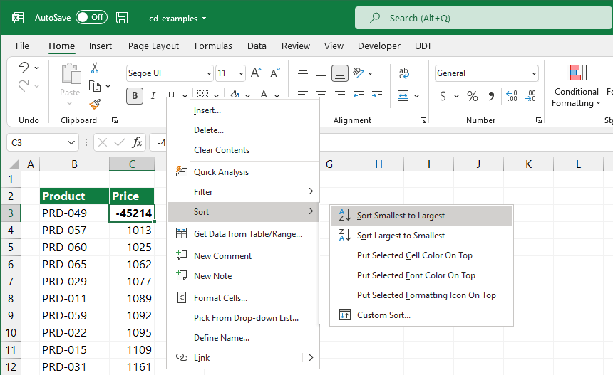 clean data example 1 peaks