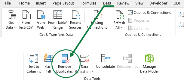 remove duplicates quickly