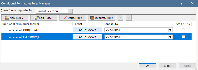 Combine-ISEVEN-and-ISODD-functions-to-apply-unique-Zebra-Stripes