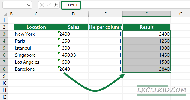 Convert-Text-to-Numbers-using-multiply-by-1