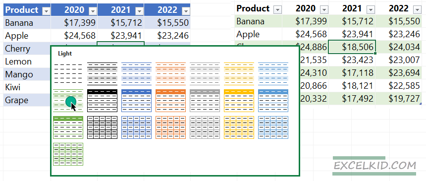 How-to-change-the-Formatting-of-the-Excel-Table