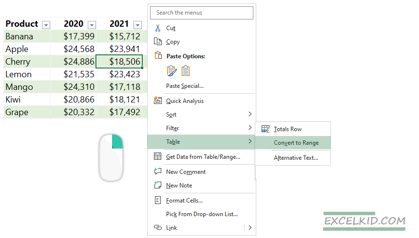 Remove-Excel-Table-and-Formatting