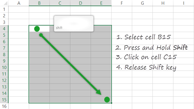 Select-multiple-cells-using-the-Shift-key