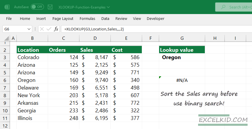 binary-search-lookup-error