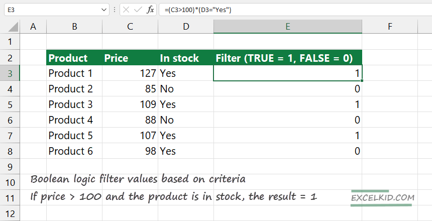 How to use Boolean Logic in Excel - Excel Bootcamp