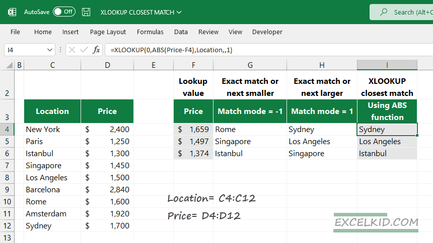 find-closest-match-Excel