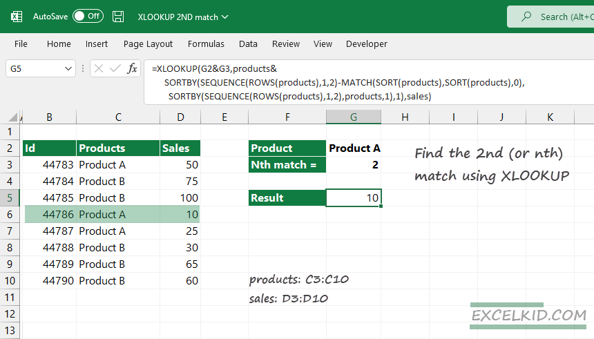 find-the-2nd-match-using-xlookup-1