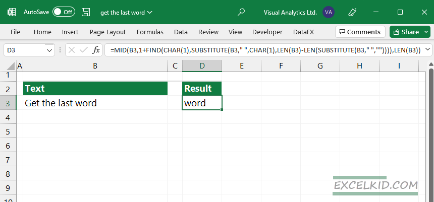 get-last-word-using-MID-FIND-CHAR-SUBSTITUTE-functions