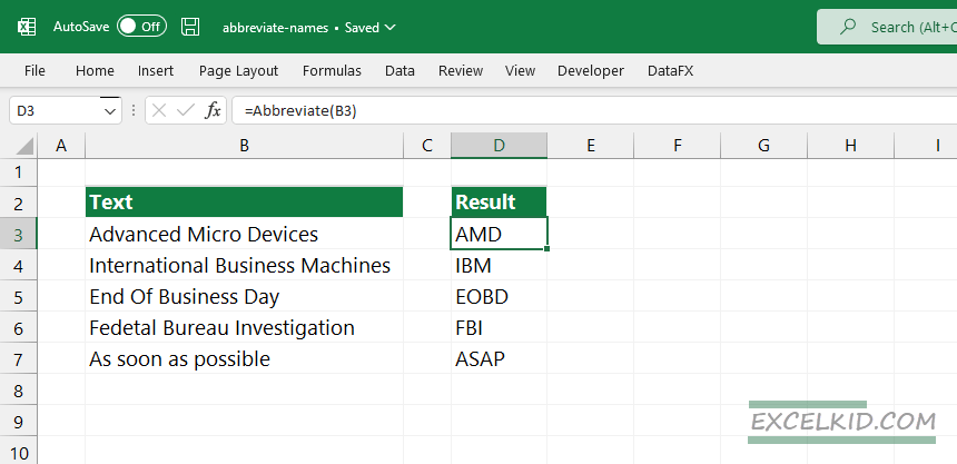 how-to-abbreviate-names-or-words-in-Excel