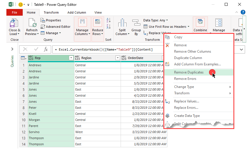 power-query-remove-duplicates