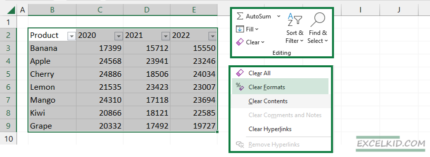 remove-table-formatting-using-clear-format