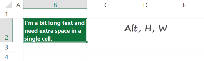 wrap-text-shortcut-in-Excel