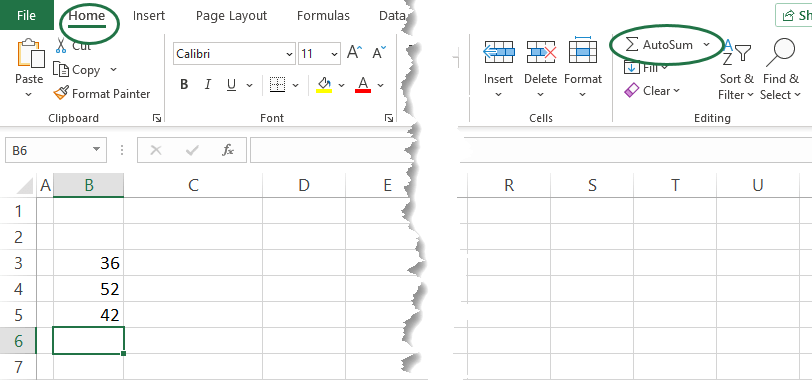 Apply-Auto-Sum-Shortcut-using-Home-Tab