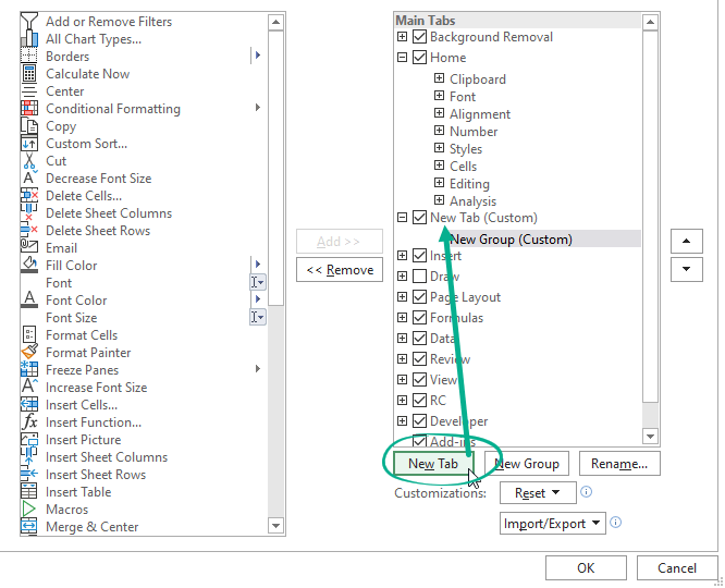 Jump-to-the-customization-area