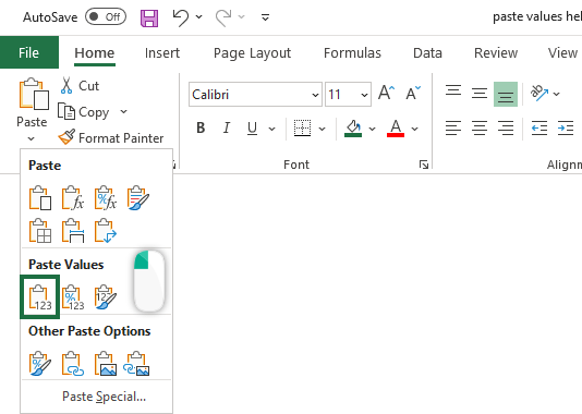 How to use the Paste Values Shortcut - Excel Bootcamp