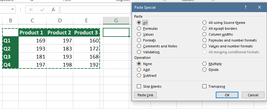 Use-the-ALT-E-S-paste-values-shortcut-key