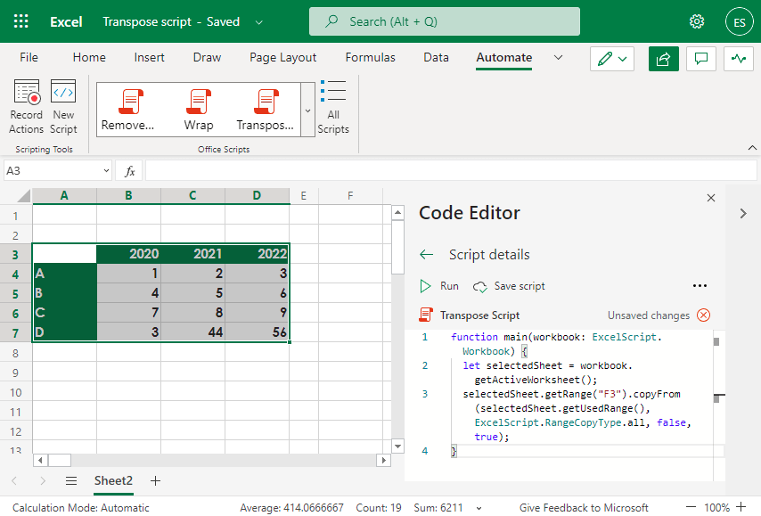 excel-automate-typescript-code-to-transpose-a-range