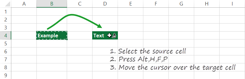 excel-format-painter-shortcut-key