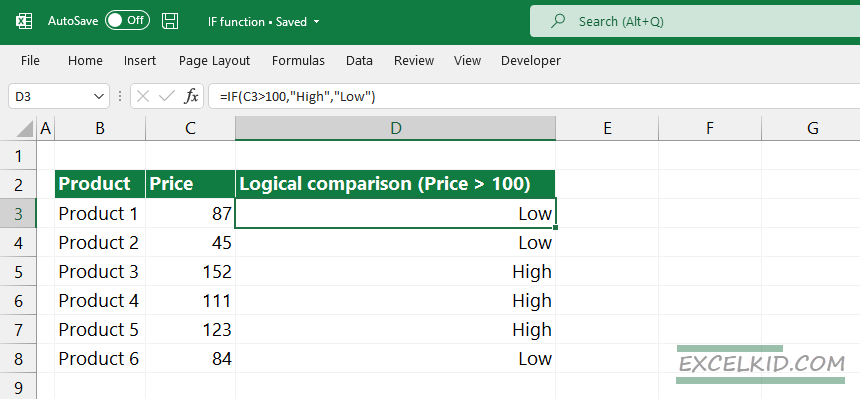 excel-if-function