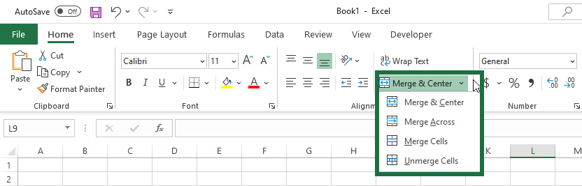 merge-cells-shortcut