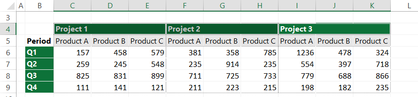 multiple-excel-merge-cells-shortcut