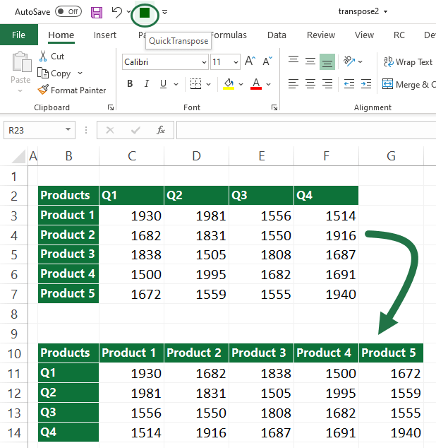 transpose-excel-using-quick-access-toolbar