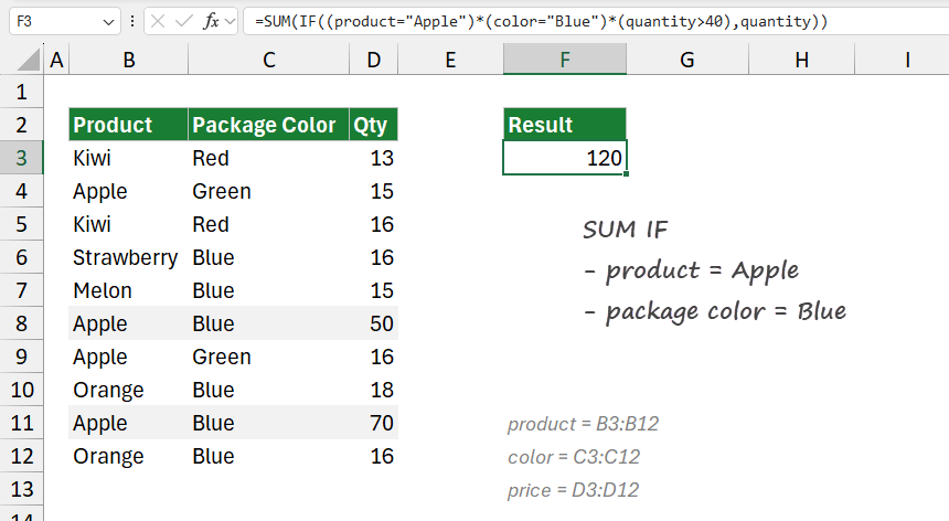 IF with boolean logic