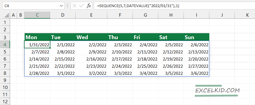 create-a-calendar-using-date-sequence